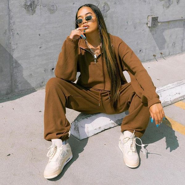 women's two piece pants autumn 2pcs casual long sleeve crop clothing sets ladies female y2k high waist elastic drawstring suit, White
women's two piece pants autumn 2pcs casual long sleeve crop clothing sets ladies female y2k high waist elastic drawstring suit, White