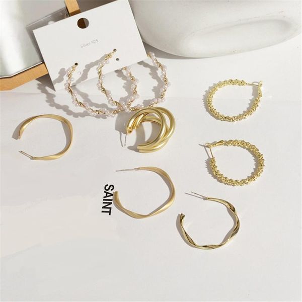 simple big geometric hoop earrings stainless steel gold color circle huggie for women fashion punk jewelry brincos, Golden;silver
simple big geometric hoop earrings stainless steel gold color circle huggie for women fashion punk jewelry brincos, Golden;silver