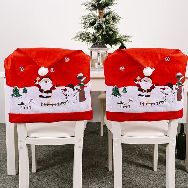 santa claus christmas non-woven dinner table red hat chair back covers xmas decorations for home year decor
santa claus christmas non-woven dinner table red hat chair back covers xmas decorations for home year decor
