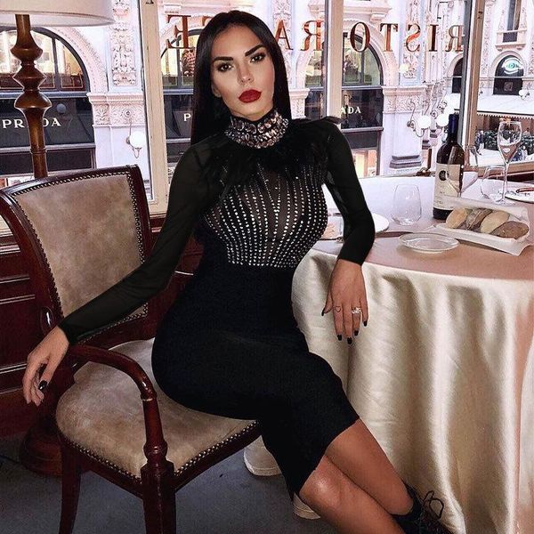casual dresses 2021 women's heavy industry handmade diamond feather mesh dress banquet, Black;gray
casual dresses 2021 women's heavy industry handmade diamond feather mesh dress banquet, Black;gray