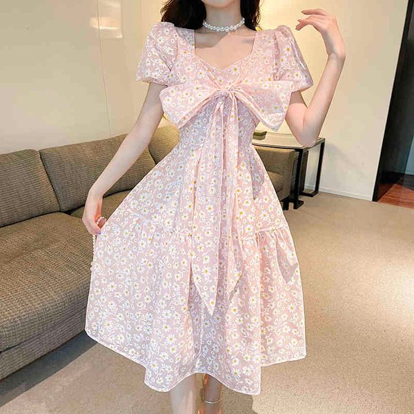 casual dresses 2021 summer daisy floral bow sweet long fairy women sleeve elegant korean vacation party robe femme xkde, Black;gray
casual dresses 2021 summer daisy floral bow sweet long fairy women sleeve elegant korean vacation party robe femme xkde, Black;gray