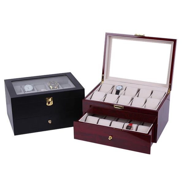 watch boxes & cases 20 slots double layer fashion men home dark red color box organizer storage 200803-11, Black;blue
watch boxes & cases 20 slots double layer fashion men home dark red color box organizer storage 200803-11, Black;blue