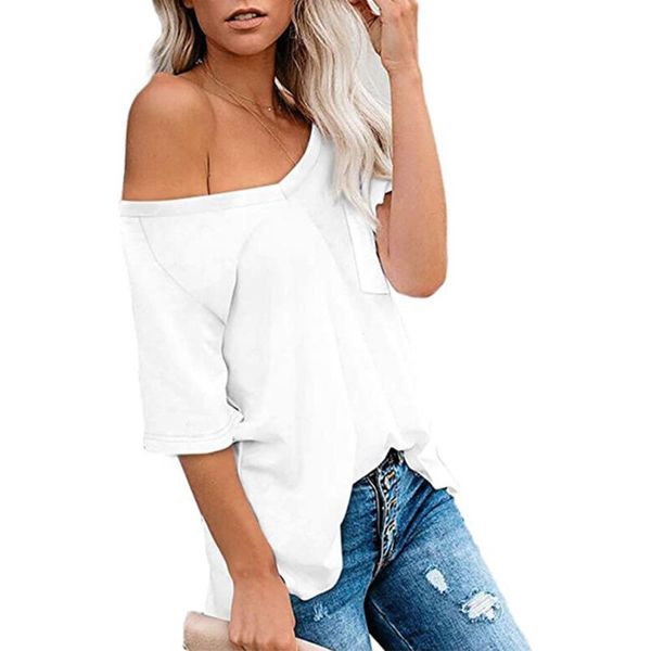 women's t-shirt women short sleeve summer loose tee shirt 2021 fashion female tunic blusas casual v neck solid t-shirts d30, White
women's t-shirt women short sleeve summer loose tee shirt 2021 fashion female tunic blusas casual v neck solid t-shirts d30, White