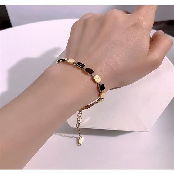 link, chain geometric 2021 magic sweet temperament titanium steel collarbone contracted cold wind valentine's gift, Black
link, chain geometric 2021 magic sweet temperament titanium steel collarbone contracted cold wind valentine's gift, Black