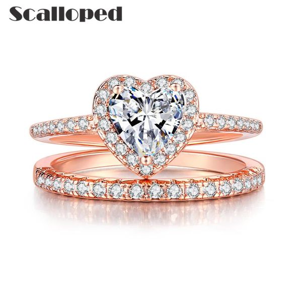 wedding rings scalloped fashion european classic women heart shaped ring set sparkling zircon engagement band jewelry couple gifts, Slivery;golden
wedding rings scalloped fashion european classic women heart shaped ring set sparkling zircon engagement band jewelry couple gifts, Slivery;golden