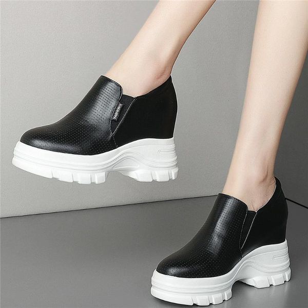 fashion sneakers women slip on genuine leather high heel pumps shoes female round toe platform wedges ankle boots casual dress, Black
fashion sneakers women slip on genuine leather high heel pumps shoes female round toe platform wedges ankle boots casual dress, Black