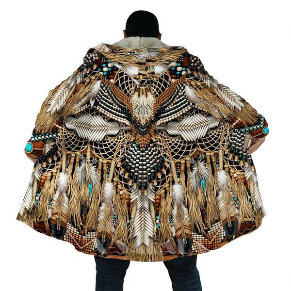 men's wool & blends native totem feather eagle skull all over 3d printed thick warm hooded cloak for men windproof fleece casual-4, Black
men's wool & blends native totem feather eagle skull all over 3d printed thick warm hooded cloak for men windproof fleece casual-4, Black