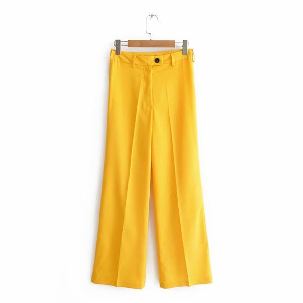 women's pants & capris 2021 women spring blazer long fashion loose high waist straight yellow trousers for sweet ladies pantalon femme, Black;white
women's pants & capris 2021 women spring blazer long fashion loose high waist straight yellow trousers for sweet ladies pantalon femme, Black;white