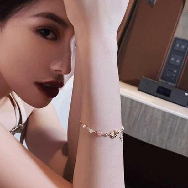 link, chain girl heart bracelet moon half bend net red handdress for women rope female student korean ins star fashion accessories, Black
link, chain girl heart bracelet moon half bend net red handdress for women rope female student korean ins star fashion accessories, Black