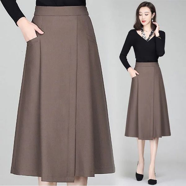 skirts spring and summer a-line 2021 medium length elastic high waist covering crotch thin skirt, Black
skirts spring and summer a-line 2021 medium length elastic high waist covering crotch thin skirt, Black