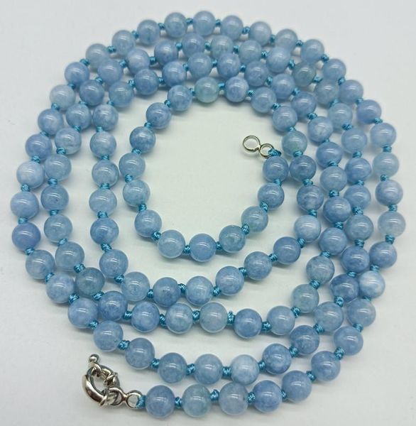 chains blue 6mm aquamarine round bead fashion necklace 36 inch woman boutique jewelry 2021, Silver
chains blue 6mm aquamarine round bead fashion necklace 36 inch woman boutique jewelry 2021, Silver