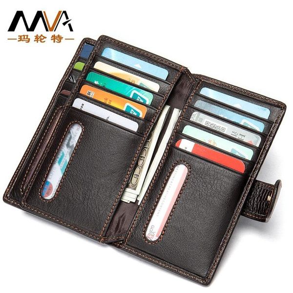 men wallet genuine leather business mid-long men's retro coin purse card case money bag wallets, Red;black
men wallet genuine leather business mid-long men's retro coin purse card case money bag wallets, Red;black