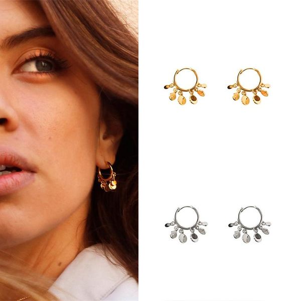 small disc pendant stud earrings for women geometric circle 925 sterling silver korean piercing huggie jewelry, Golden;silver
small disc pendant stud earrings for women geometric circle 925 sterling silver korean piercing huggie jewelry, Golden;silver