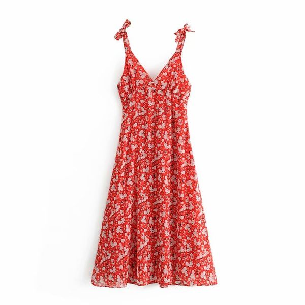 vintage floral print red long dress women chic bow lace-up strap v-neck dresses elegant za ladies pleated vestidos 210520, Black;gray
vintage floral print red long dress women chic bow lace-up strap v-neck dresses elegant za ladies pleated vestidos 210520, Black;gray