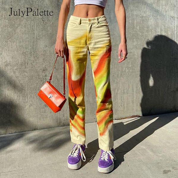 julypalette summer colorful high waist womens jeans 2021 fashion printed straight ankle-length pants slim streetwear y2k women's, Blue
julypalette summer colorful high waist womens jeans 2021 fashion printed straight ankle-length pants slim streetwear y2k women's, Blue
