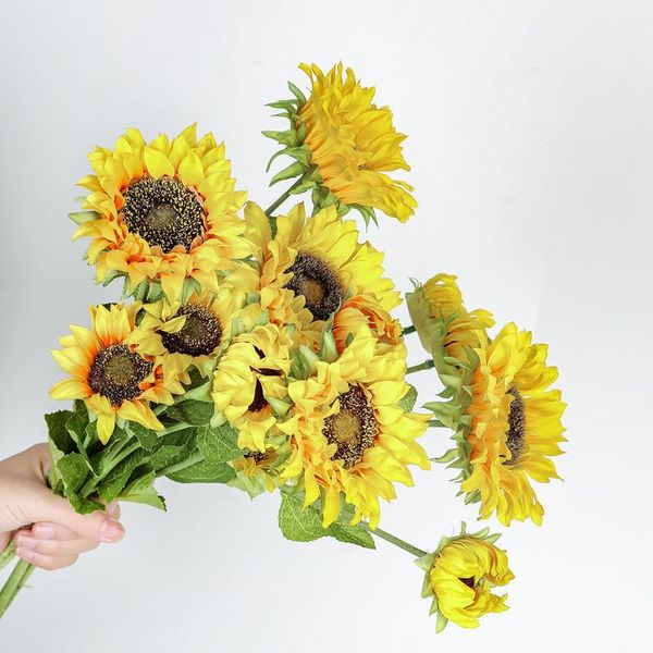 sunflower artificial fake flower bouquet 3 head yellow long branch valentine wedding birthday party event home garden decoration decorative
sunflower artificial fake flower bouquet 3 head yellow long branch valentine wedding birthday party event home garden decoration decorative