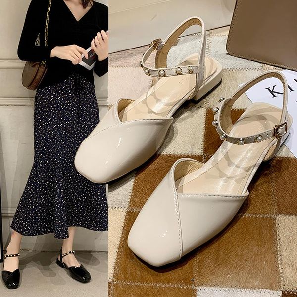 dress shoes cover toe baotou sandals female 2021 summer word buckle shallow mouth with wild pointed thick back empty women's, Black
dress shoes cover toe baotou sandals female 2021 summer word buckle shallow mouth with wild pointed thick back empty women's, Black