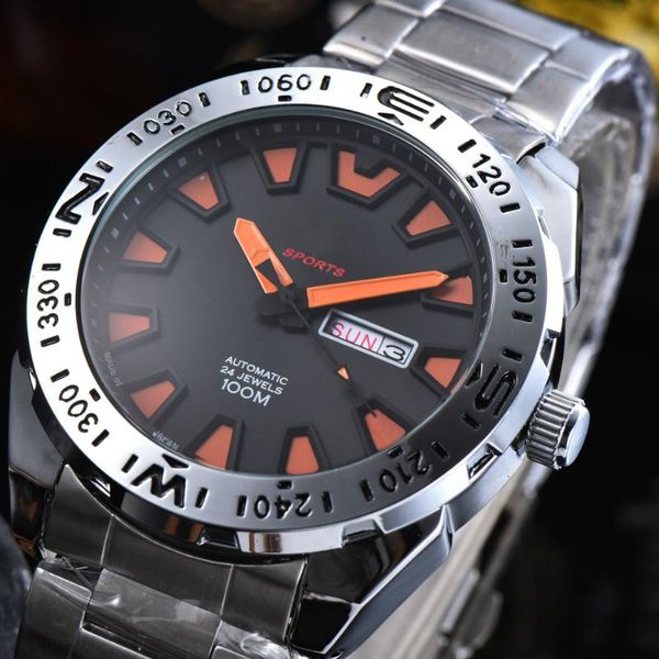 wristwatches classic calendar stainless steel mens watch fashion casual waterproof luxury watches for men with box, Slivery;brown
wristwatches classic calendar stainless steel mens watch fashion casual waterproof luxury watches for men with box, Slivery;brown