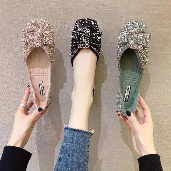 shoes for women ballet flats crystal diamond flats shoes ladies bow sequins single shoes rhinestone glitter square toe, Black
shoes for women ballet flats crystal diamond flats shoes ladies bow sequins single shoes rhinestone glitter square toe, Black