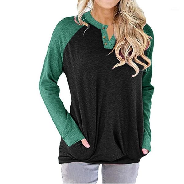 women blouses 2021 plus size casua v-neck contrast color long sleeve pockets shirt blouse camisas mujer women's & shirts, White
women blouses 2021 plus size casua v-neck contrast color long sleeve pockets shirt blouse camisas mujer women's & shirts, White