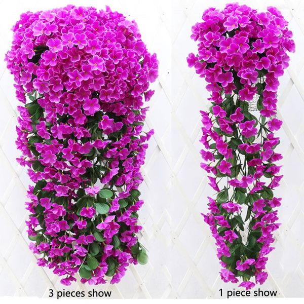decorative flowers & wreaths 85 cm length hanging basket flower vine silk violet artificial ivy rattan for home decor wedding party
decorative flowers & wreaths 85 cm length hanging basket flower vine silk violet artificial ivy rattan for home decor wedding party