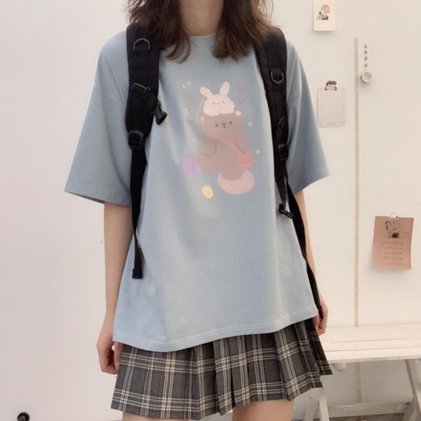 women's t-shirt hong kong ins super short sleeve female summer 2021 style korean-style tide loose and lazy chic, White
women's t-shirt hong kong ins super short sleeve female summer 2021 style korean-style tide loose and lazy chic, White