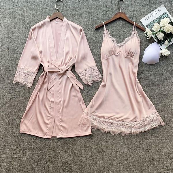 women's sleepwear pink sweet lace trim kimono robe gown set lady spring autumn home dress v-neck front split nightgown lounge rayon, Black;red
women's sleepwear pink sweet lace trim kimono robe gown set lady spring autumn home dress v-neck front split nightgown lounge rayon, Black;red