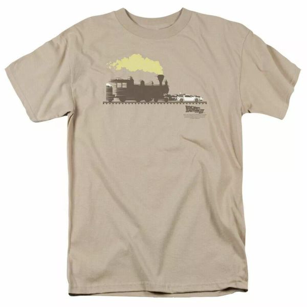 back to the future pushing the delorean t shirt mens licensed retro movie sand, White;black
back to the future pushing the delorean t shirt mens licensed retro movie sand, White;black