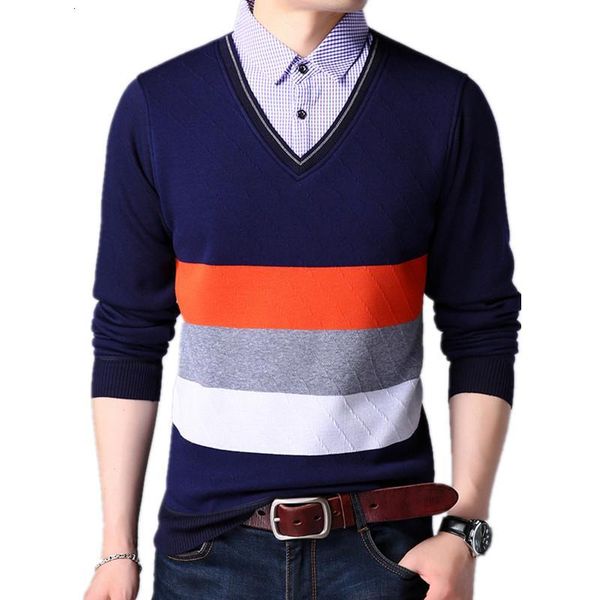 sweaters winter sweater men's lapel fake two long sleeve fashion contrast slim fit knit thicken casual warm boutique autumn pullovers, White;black
sweaters winter sweater men's lapel fake two long sleeve fashion contrast slim fit knit thicken casual warm boutique autumn pullovers, White;black