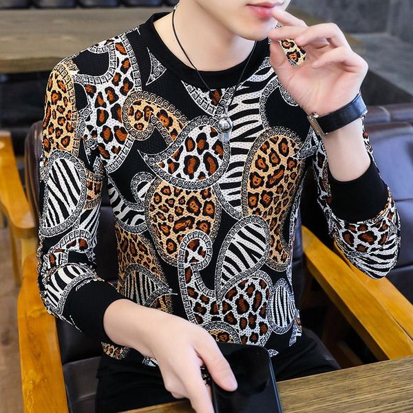 men's t-shirts leopard printed mesh long sleeve t shirts for mens cashew flowers clothing 2021 fashionable unusual clothes products str, White;black
men's t-shirts leopard printed mesh long sleeve t shirts for mens cashew flowers clothing 2021 fashionable unusual clothes products str, White;black