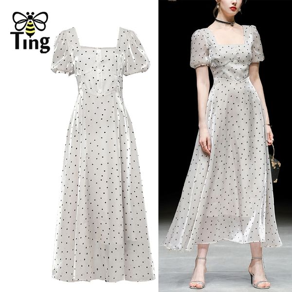 runway vougue vintage elegant polka dot print a line midi long dress retro fairy clothes skater elbise traf 210513, Black;gray
runway vougue vintage elegant polka dot print a line midi long dress retro fairy clothes skater elbise traf 210513, Black;gray