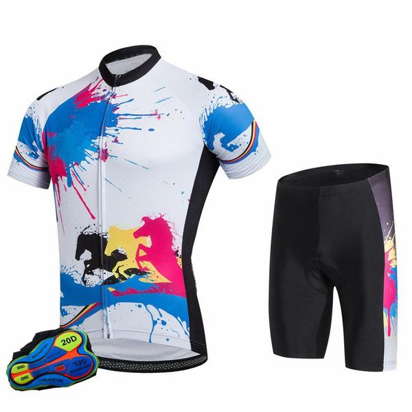 racing sets 2021 bicycle short sleeve cycling jersey with shorts full zipper breathable tight fitting mountain bike wear clothing, Black;blue
racing sets 2021 bicycle short sleeve cycling jersey with shorts full zipper breathable tight fitting mountain bike wear clothing, Black;blue