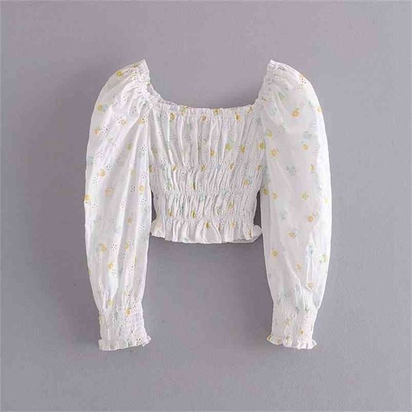 stylish sweet openwork embroidery floral ruched cropped blouses women fashion long puff sleeve square collar shirts girls 210531, White
stylish sweet openwork embroidery floral ruched cropped blouses women fashion long puff sleeve square collar shirts girls 210531, White