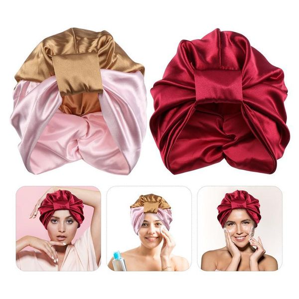 shower caps 2 pcs women sleep cap stain bonnet sleeping turban elastic wide band satin for
shower caps 2 pcs women sleep cap stain bonnet sleeping turban elastic wide band satin for