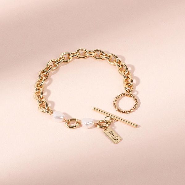 tag vintage bracelet irregular imitation pearls gold metal link chain bracelets for women girl summer party jewelry link,, Black
tag vintage bracelet irregular imitation pearls gold metal link chain bracelets for women girl summer party jewelry link,, Black