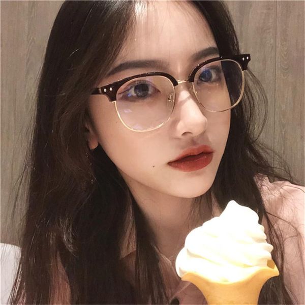 vazrobe transparent glasses women male eyeglasses frames female semi rimless spectacles for prescription reading fashion sunglasses, Black
vazrobe transparent glasses women male eyeglasses frames female semi rimless spectacles for prescription reading fashion sunglasses, Black