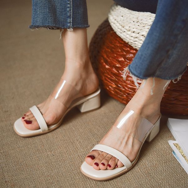 transparent pvc slippers outdoor slides for women fashion leather summer sandals lady, Black
transparent pvc slippers outdoor slides for women fashion leather summer sandals lady, Black