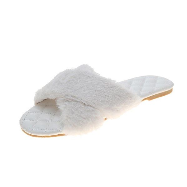 slippers casual women's furry uppers fashionable simple and elegant open-toed all-match flat-bottomed 2021, Black
slippers casual women's furry uppers fashionable simple and elegant open-toed all-match flat-bottomed 2021, Black