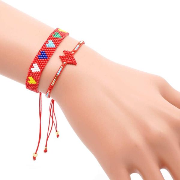 beaded, strands go2boho handmade miyuki bracelet for women bijoux red heart love fashion pulseras mujes jewelry gift, Black
beaded, strands go2boho handmade miyuki bracelet for women bijoux red heart love fashion pulseras mujes jewelry gift, Black