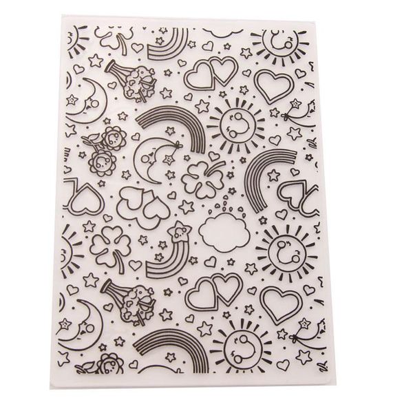 craft tools rainbow love plastic embossing folders template for diy scrapbooking crafts making po card holiday decoration
craft tools rainbow love plastic embossing folders template for diy scrapbooking crafts making po card holiday decoration