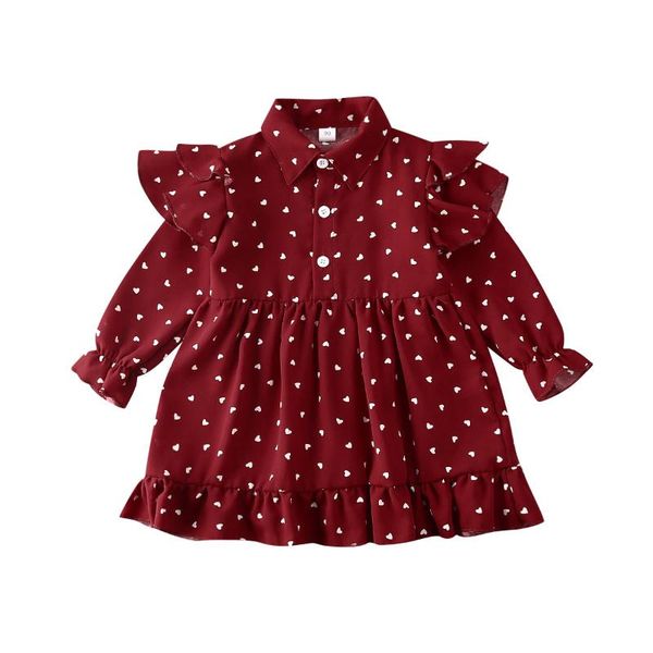 girl's dresses 1-6years toddler kids baby girls ruffle long sleeve turn-down collar dress love print princess, Red;yellow
girl's dresses 1-6years toddler kids baby girls ruffle long sleeve turn-down collar dress love print princess, Red;yellow