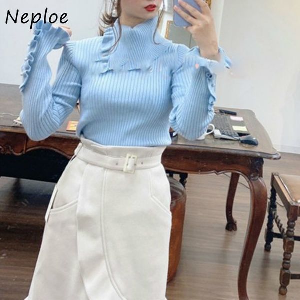 long sleeve fungus patchwork sweaters women autumn irregular turtleneck pullovers solid color all-match knitted 210430, White;black
long sleeve fungus patchwork sweaters women autumn irregular turtleneck pullovers solid color all-match knitted 210430, White;black