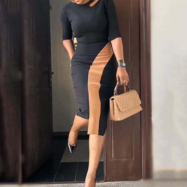casual dresses office pencil for ladies 2021 formal classy bodycon patchwork mid calf elegant work business cloth fashion midi, Black;gray
casual dresses office pencil for ladies 2021 formal classy bodycon patchwork mid calf elegant work business cloth fashion midi, Black;gray