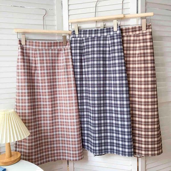 skirts spring korean version of retro all-match color check plaid high waist concealed thin back split zipper a-line mid-length sk, Black
skirts spring korean version of retro all-match color check plaid high waist concealed thin back split zipper a-line mid-length sk, Black
