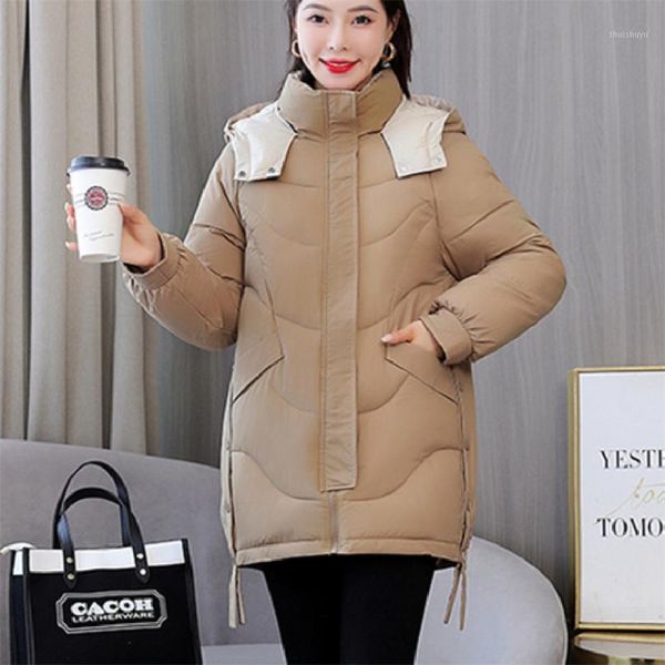 women's down & parkas winter thick cotton padded coats women loose hooded outwear jacket female fashion casual warm jackets ladies, Black
women's down & parkas winter thick cotton padded coats women loose hooded outwear jacket female fashion casual warm jackets ladies, Black
