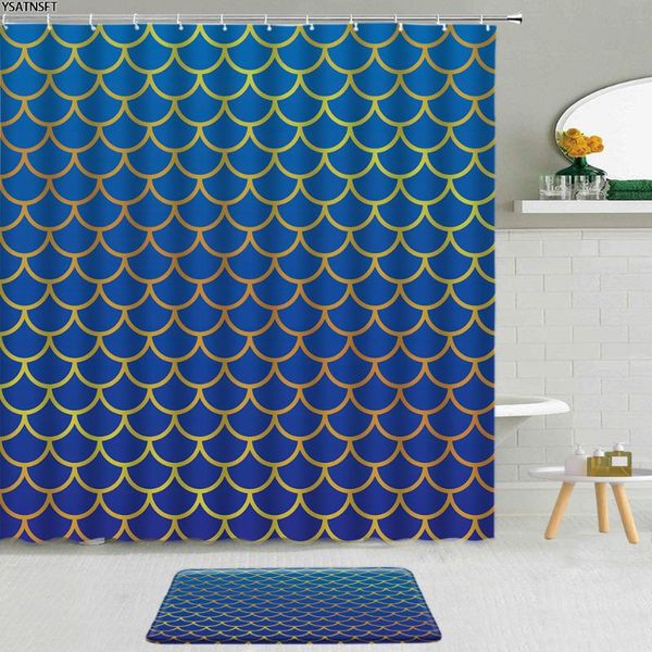shower curtains blue fish scales curtain geometric colorful printing pattern non-slip bath mat for bathroom decoration set
shower curtains blue fish scales curtain geometric colorful printing pattern non-slip bath mat for bathroom decoration set