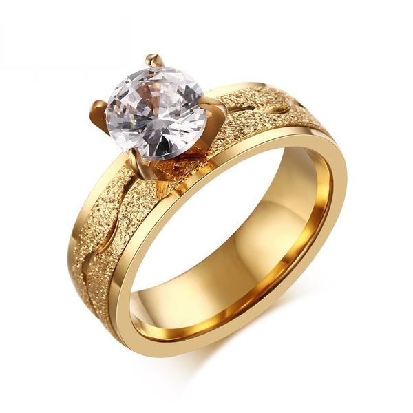 wedding rings fashion engagement ring for women dull polish stainless steel prong setting female cubic zirconia jewelry, Slivery;golden
wedding rings fashion engagement ring for women dull polish stainless steel prong setting female cubic zirconia jewelry, Slivery;golden
