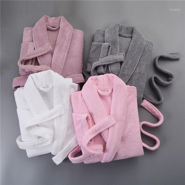 men's sleepwear combed cotton robe five star el toweling terry nightrobe pajamas men women nightgown lovers home bathrobe, Black;brown
men's sleepwear combed cotton robe five star el toweling terry nightrobe pajamas men women nightgown lovers home bathrobe, Black;brown
