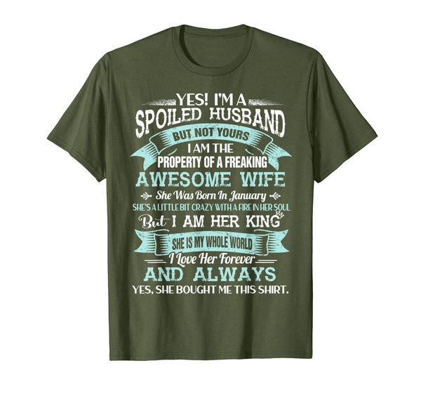 Yes I'm A Spoiled Husband Of A January Wife Funny Tee Shirt T-Shirt, Mainly pictures
Yes I'm A Spoiled Husband Of A January Wife Funny Tee Shirt T-Shirt, Mainly pictures