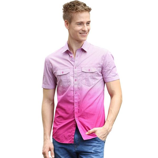 men's casual shirts short sleeve shirt red gradient plaid regular fit, White;black
men's casual shirts short sleeve shirt red gradient plaid regular fit, White;black